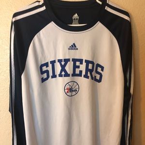 Adidas Sixers long sleeve breathable shirt